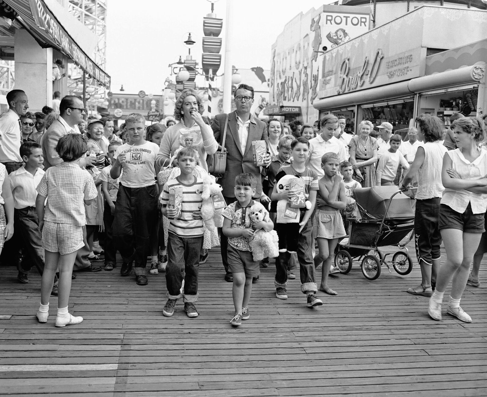 Allen Meadows Kids At Playland 1954